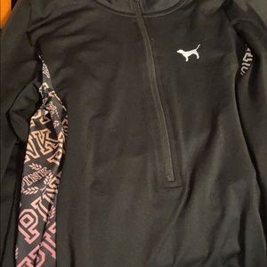 vs pink half zip